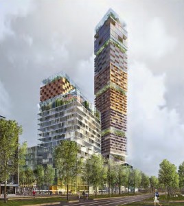 Et af de fem bud på nyt højhus i Göteborg.