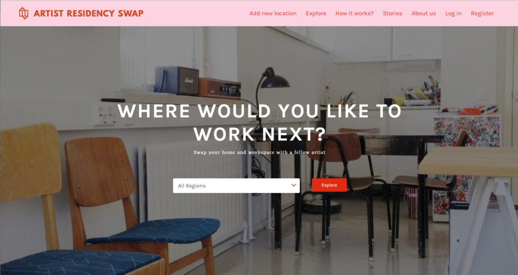 Artist Residency Swap homepage